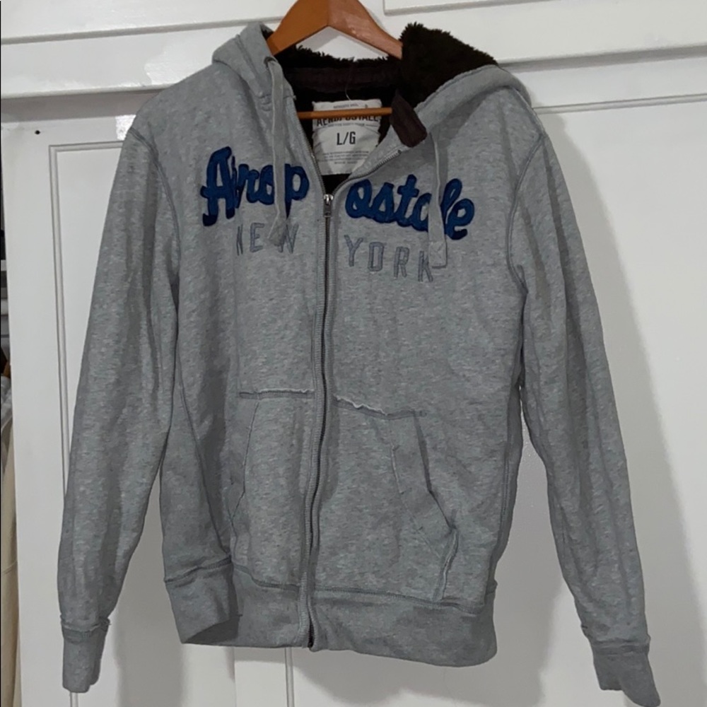 Aeropostale fleece Sherpa zip up jacket
